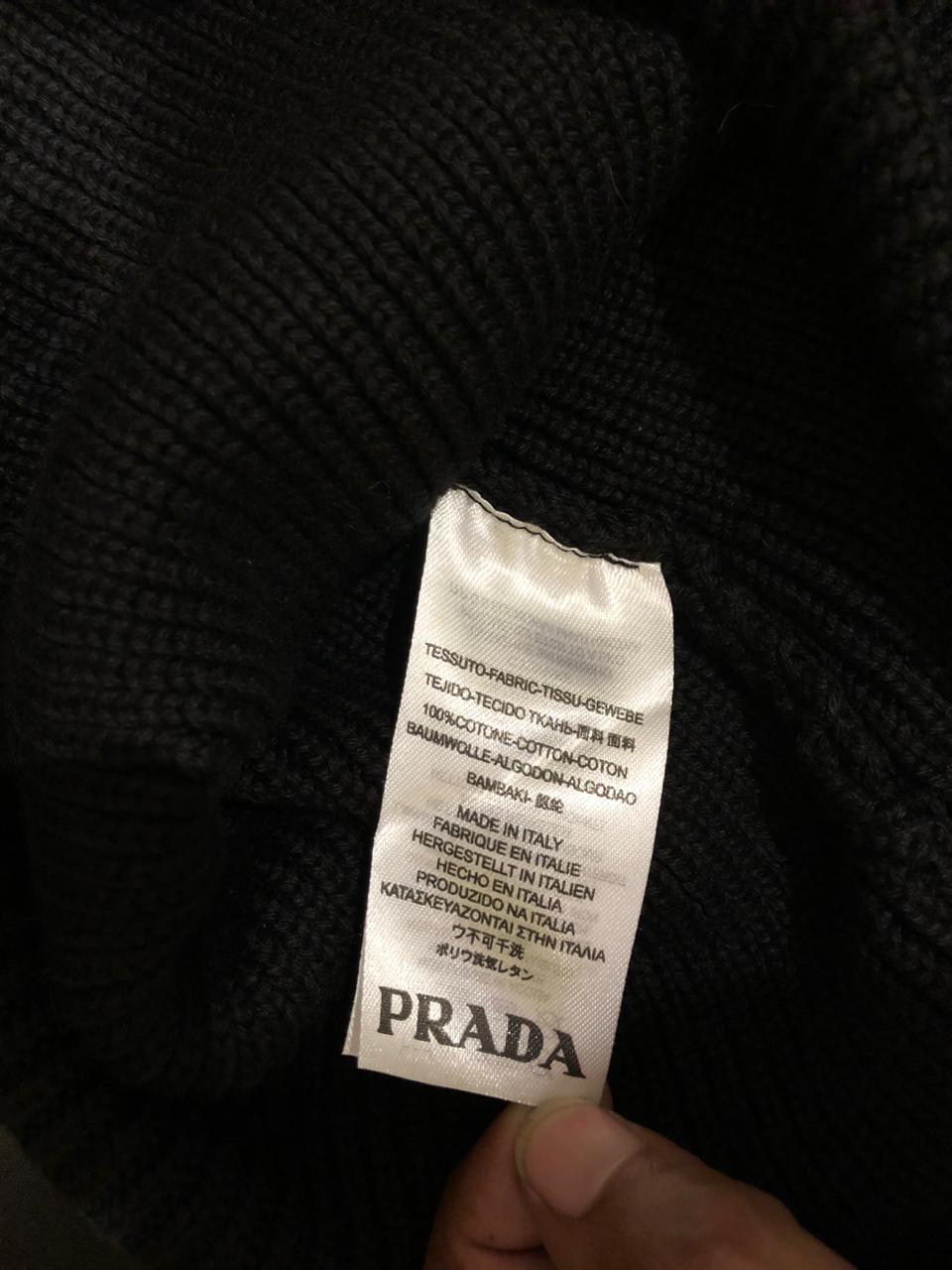 PD Linea Rossa Ribbed Knit Beanie Black - Image 3