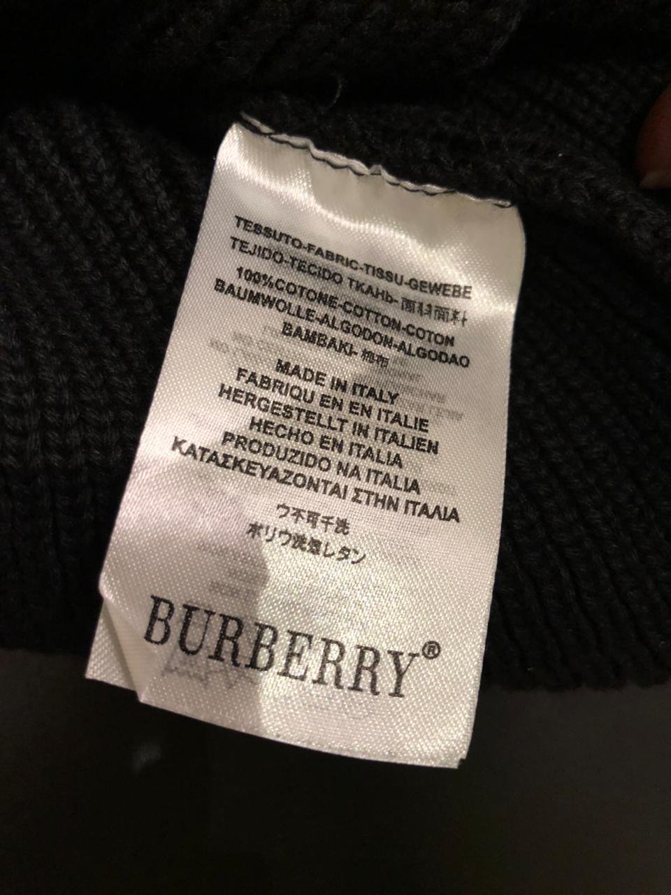 BR Monogram TB Logo Knit Beanie Black - Image 3