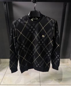 BR Black Check Print Sweatshirt