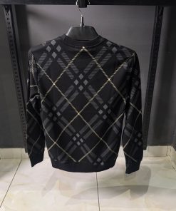 Alternative view of BR Black Check Print Sweatshirt