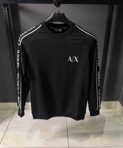 AX Logo Tape Crewneck Sweatshirt
