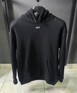 OFFW Black Minimalist Hoodie