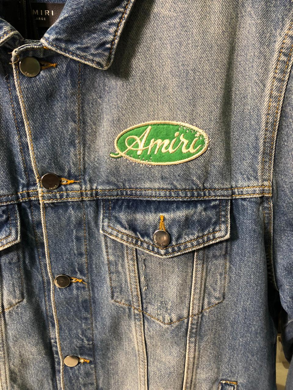 AR Blue Denim Patch Jacket - Image 3