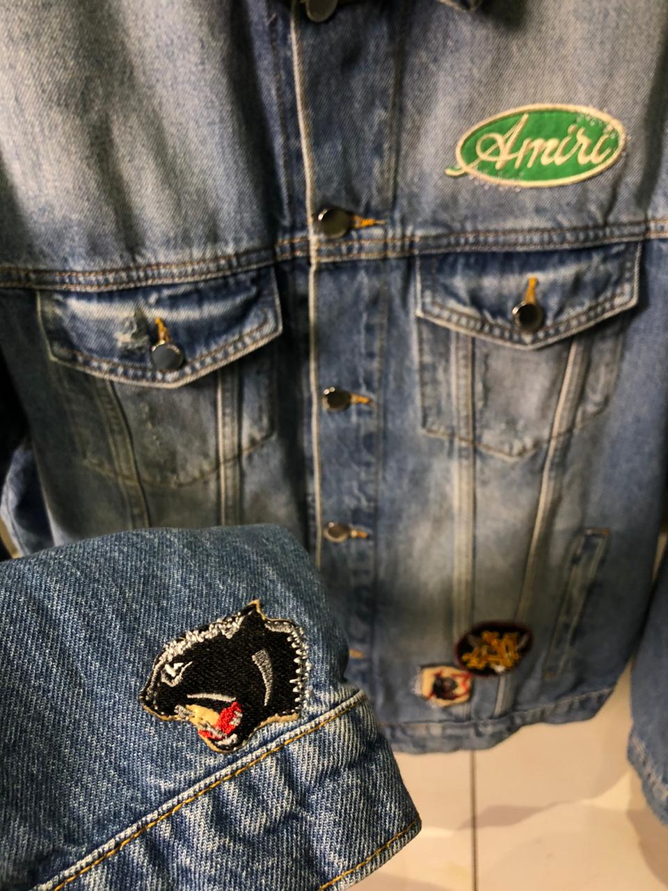 AR Blue Denim Patch Jacket - Image 6