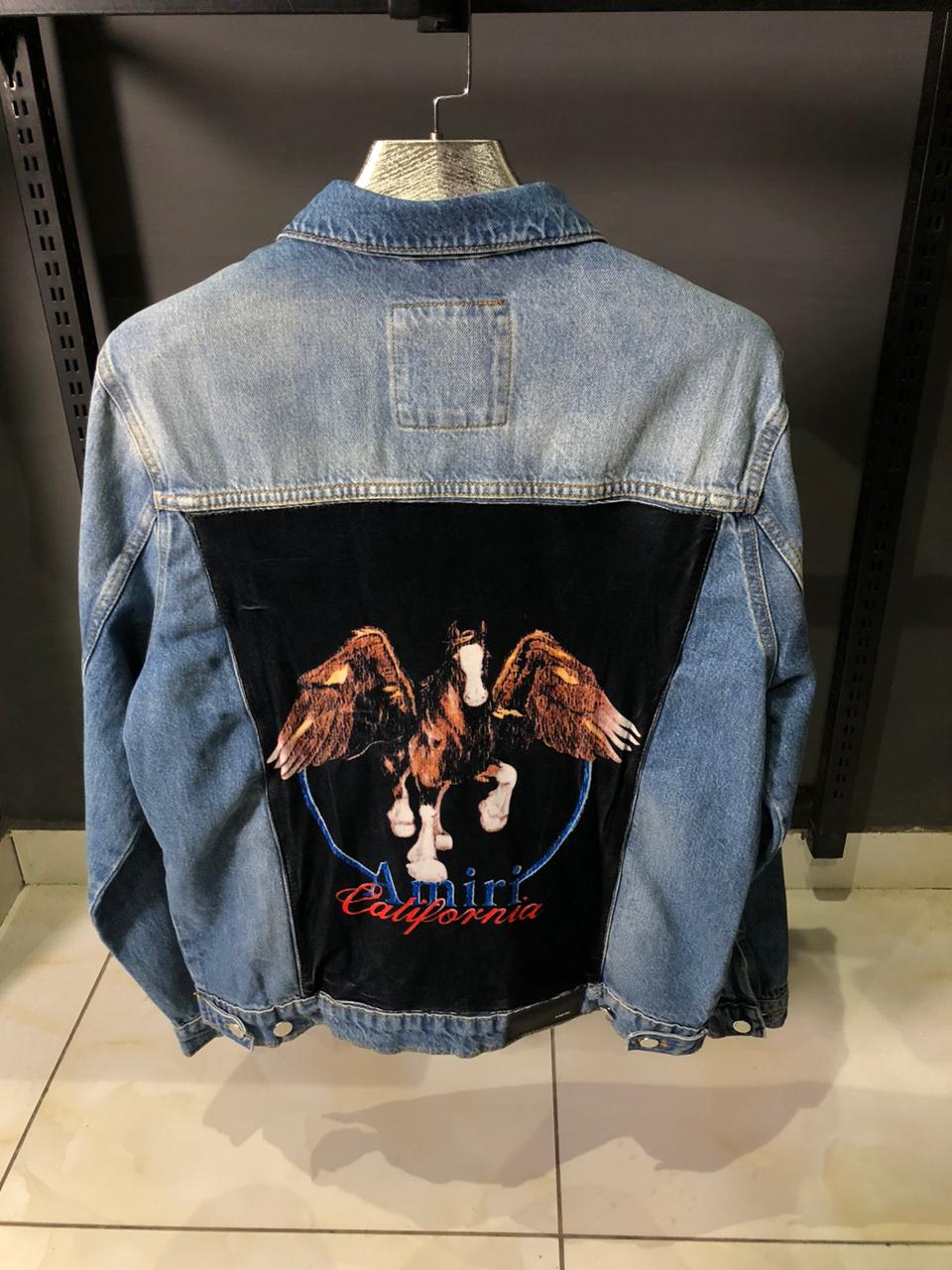 AR Blue Denim Patch Jacket - Image 2