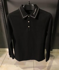 DG Signature Collar Long Sleeve Polo