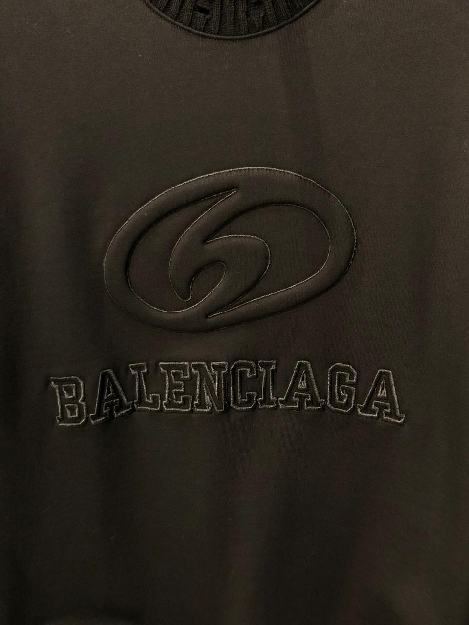 BB Black Embossed Logo Sweatshirt - Image 3