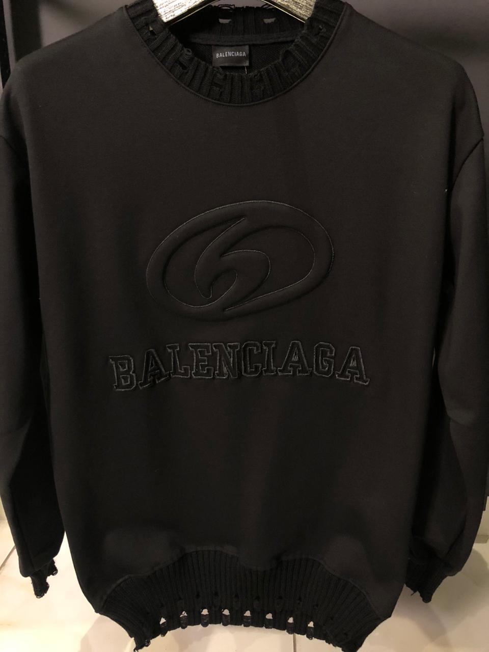 BB Black Embossed Logo Sweatshirt - Image 2