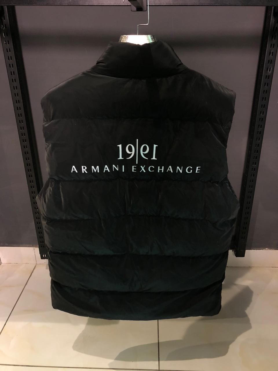 AR Exchange Black Puffer Sleeveless Vest - Image 3