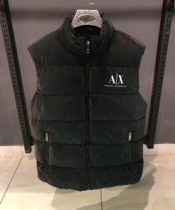 AR Exchange Black Puffer Sleeveless Vest