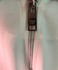 Alternative view of PD White Half Zip Polo Shirt with Black Contrast Collar