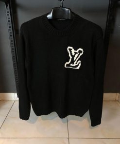 Louis V LV Intarsia Crewneck Sweater