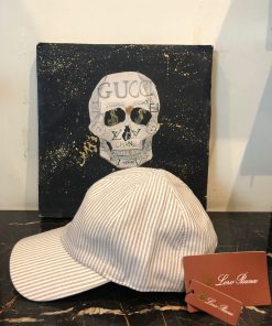 Alternative view of LP Inspired Seersucker Baseball Bright Brown Cap