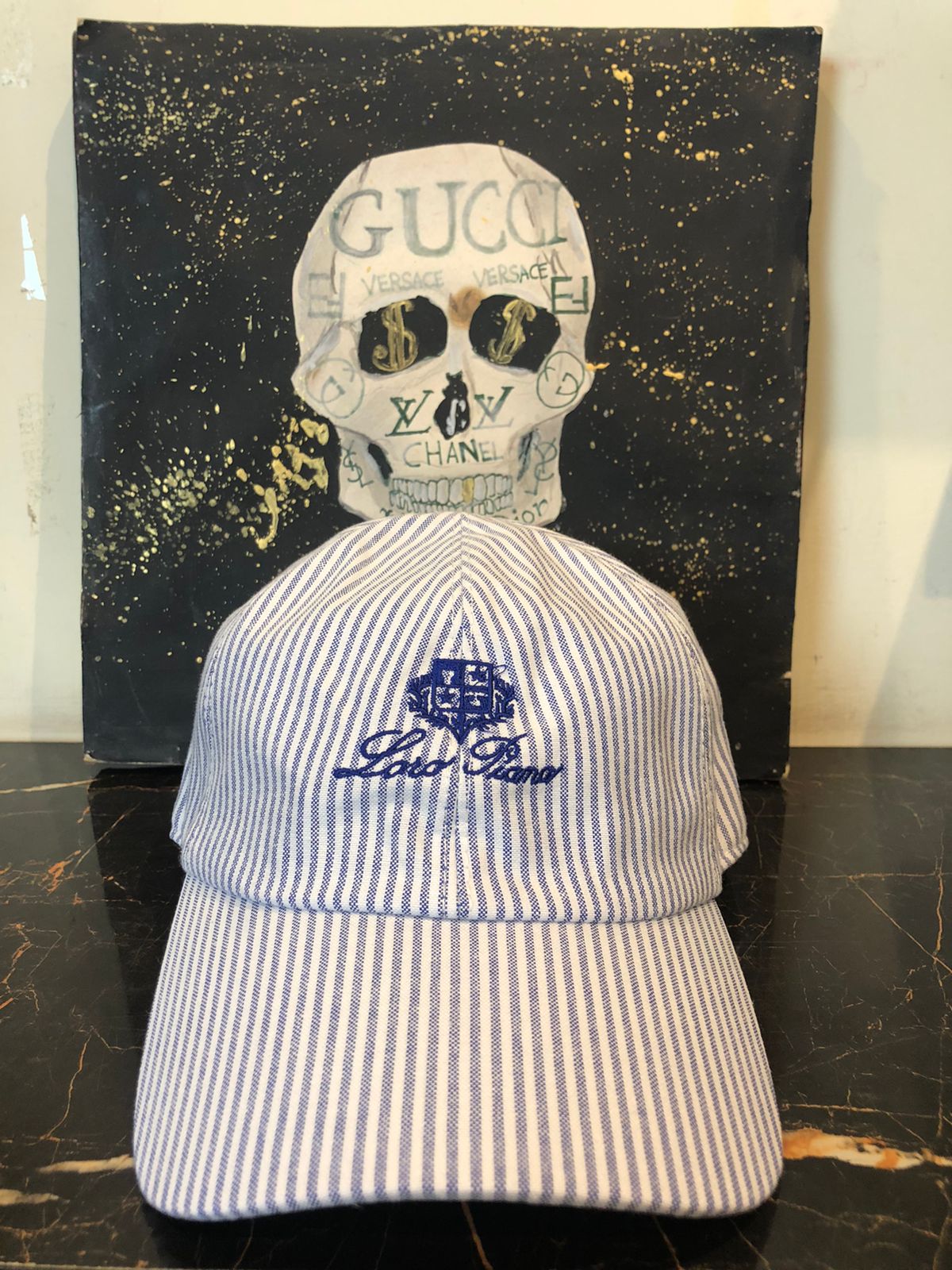 LP Inspired Seersucker Baseball Cap