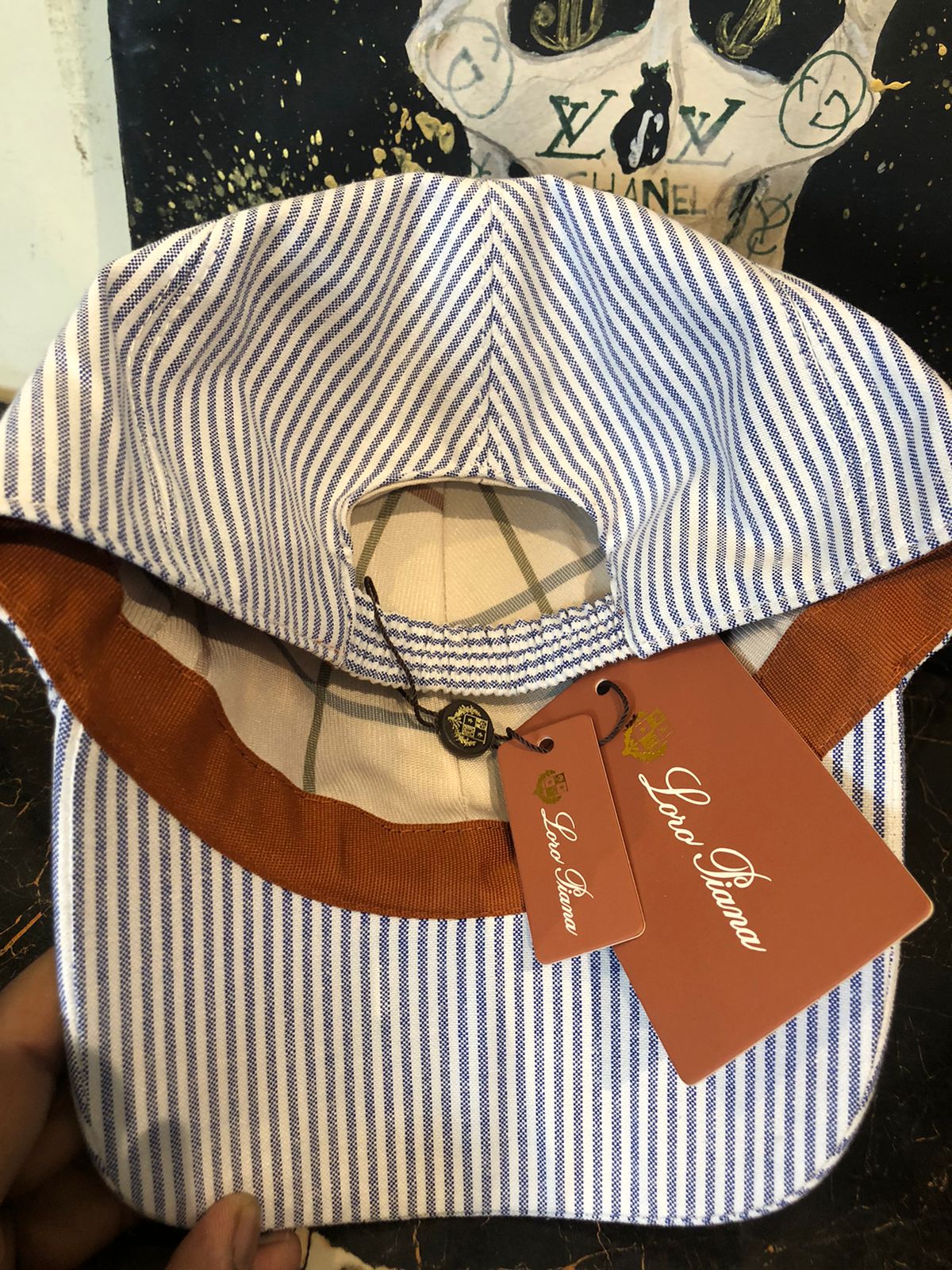 LP Inspired Seersucker Baseball Cap - Image 3