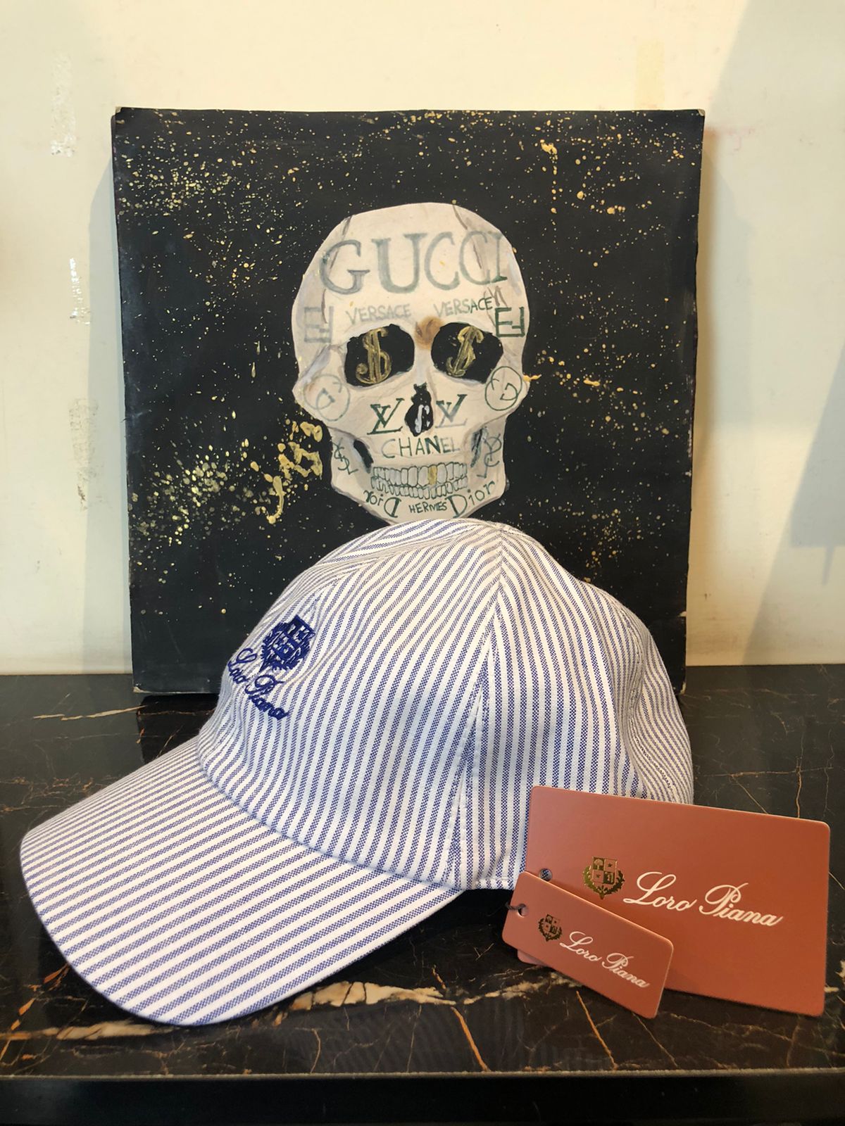 LP Inspired Seersucker Baseball Cap - Image 2