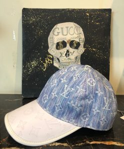 Alternative view of Louis V Dual Tone Monogram Light Blue White