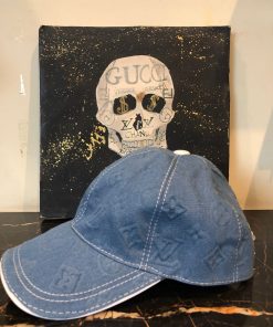 Alternative view of Louis V Embossed Denim Blue Cap