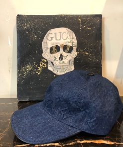 Alternative view of Louis V Embossed Denim Dark Blue Cap
