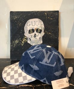 Alternative view of Louis V Monogram Denim Checkered Brim Cap