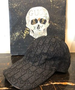 Alternative view of DR Oblique Inspired Jacquard Black Cap