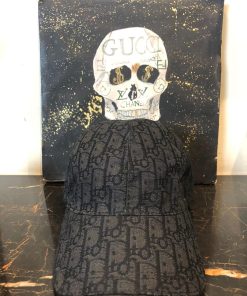 DR Oblique Inspired Jacquard Black Cap