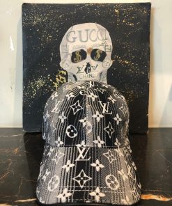 Louis V Monogram Jacquard Striped Baseball Cap