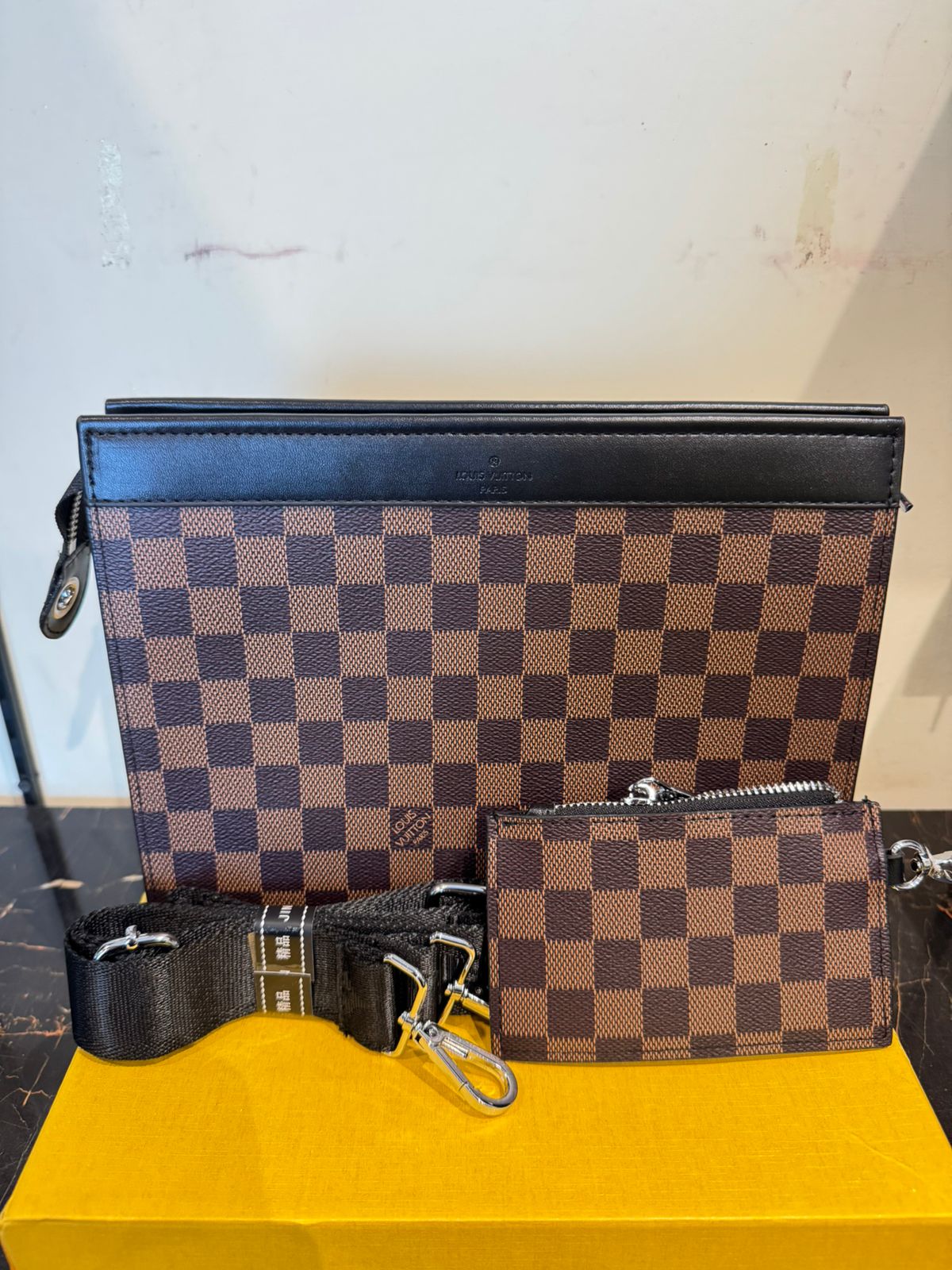 Louis V Toiletry Pouch on Strap - Image 2