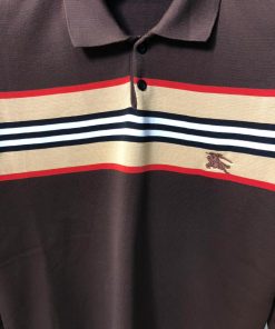 Alternative view of BR Icon Stripe Long Sleeve Brown Polo Shirt