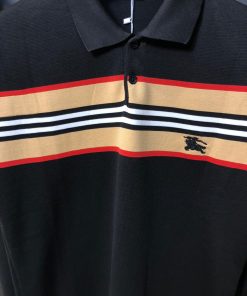 Alternative view of BR Icon Stripe Long Sleeve Black Polo Shirt