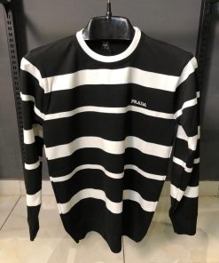 PD Striped Long Sleeve Crewneck Sweater