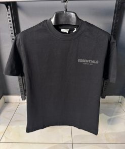 Essentials Fear of God Core Collection Logo Black T Shirt