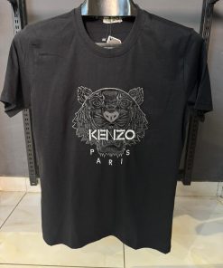 Alternative view of KNZ Paris Embroidered Tiger Crest Cotton T Shirt