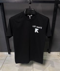 OFFW Meteor Logo Graphic Black T Shirt