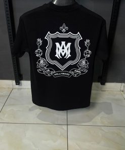 Alternative view of AR Black Club Hollywood Crest Logo T Shirt