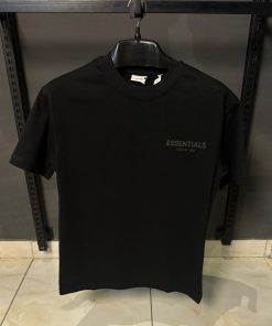 Essentials Fear of God Core Collection Logo Black T Shirt