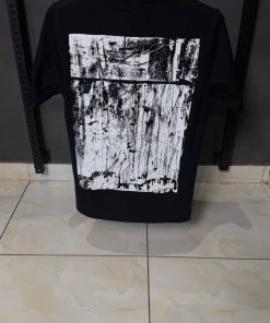 Alternative view of OFFW Logo Paint Splatter Graphic Black T Shirt