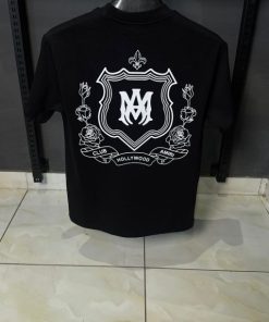AR Black Club Hollywood Crest Logo T Shirt
