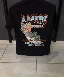 AR California Flame Black T Shirt