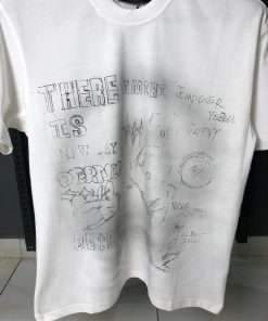 Alternative view of AR White Sketch Graphic T Shirt