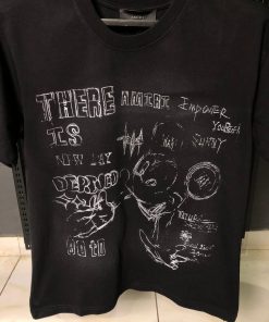 Alternative view of AR Black Sketch Graphic T Shirt