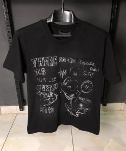 AR Black Sketch Graphic T Shirt