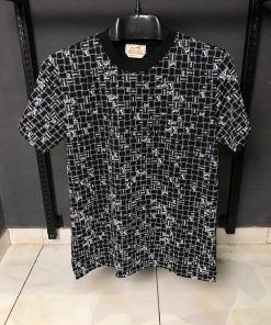 HRM Paris Black White Monogram Grid T Shirt