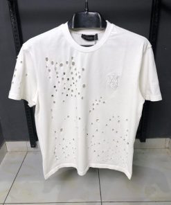 AR Shotgun Distressed Embroidered Logo T Shirt