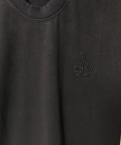 Alternative view of PD Black Porter Embroidered Logo Distressed T Shirt