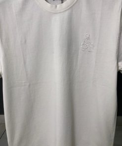 Alternative view of PD White Porter Embroidered Logo Distressed T Shirt