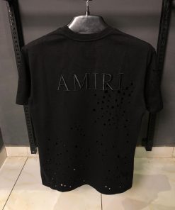 Alternative view of AR Black Shotgun Distressed Embroidered Logo T Shirt