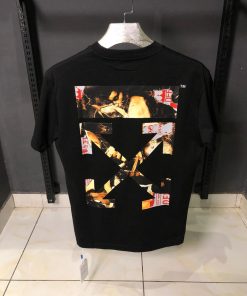 Alternative view of OFFW Black Caravaggio Crown Arrows T Shirt
