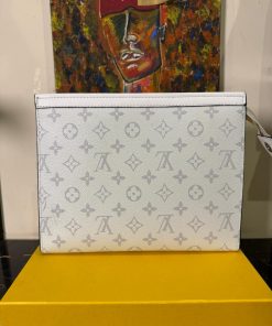 Alternative view of Louis V x NBA Dopp Kit Monogram Antartica