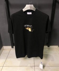 Alternative view of OFFW Black Caravaggio Crown Arrows T Shirt